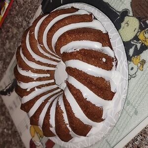 Bundt Cake with White Icing